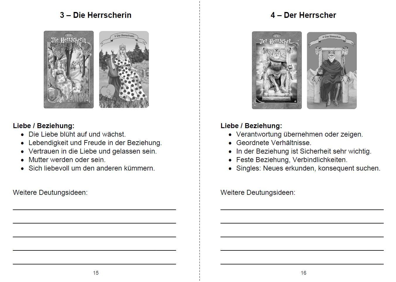 Tarot Liebe: Meine und deine Tarotkarten Deutungen und Legesysteme zum Thema Liebe (Kartenlegen Tarot für Anfänger)