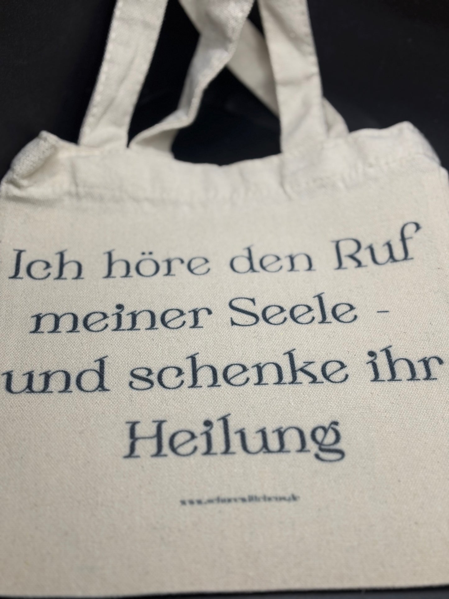Kleiner Jutebeutel "Wenn die Seele schreit"