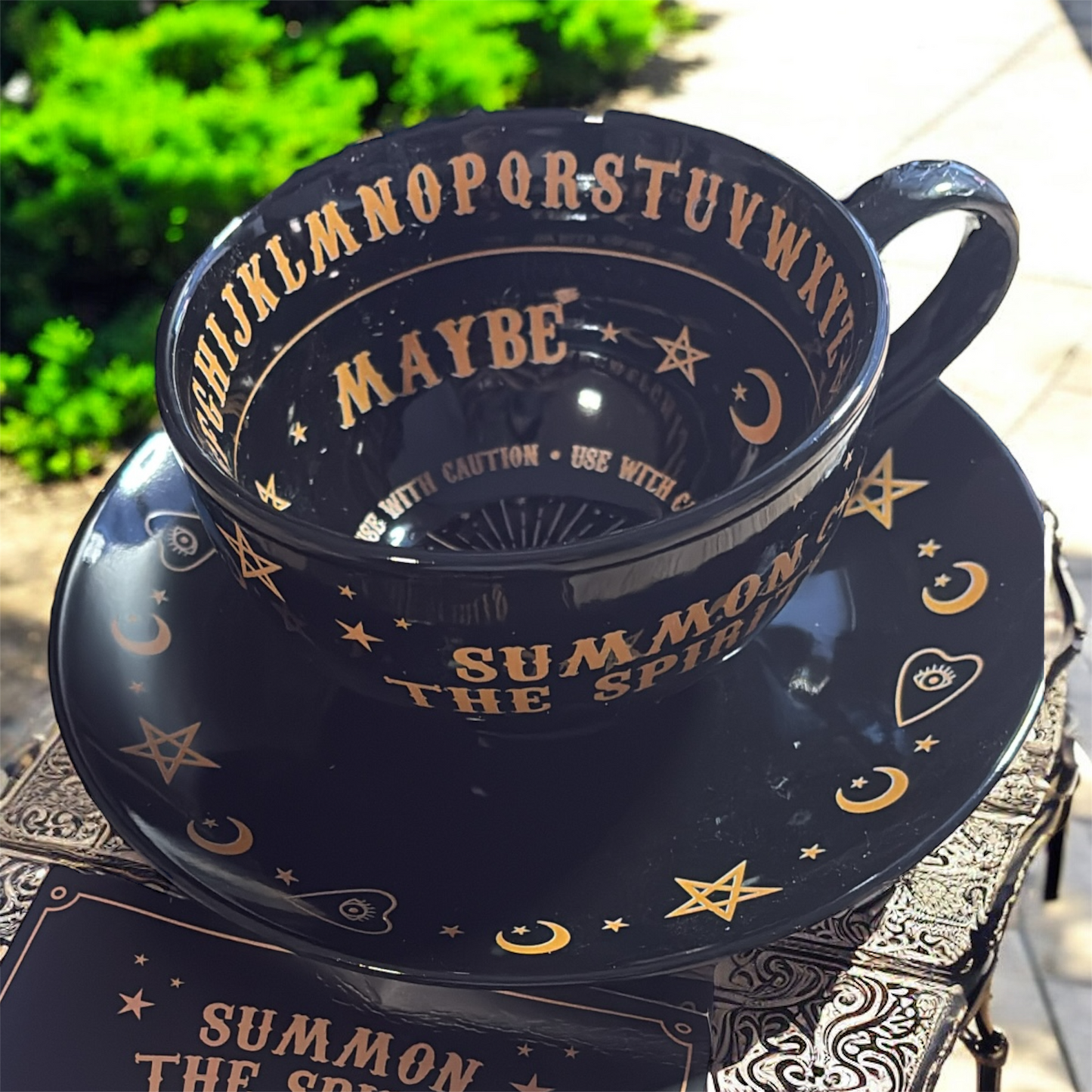 Mystische Ouija-Teetasse (groß, ca. 400 ml)