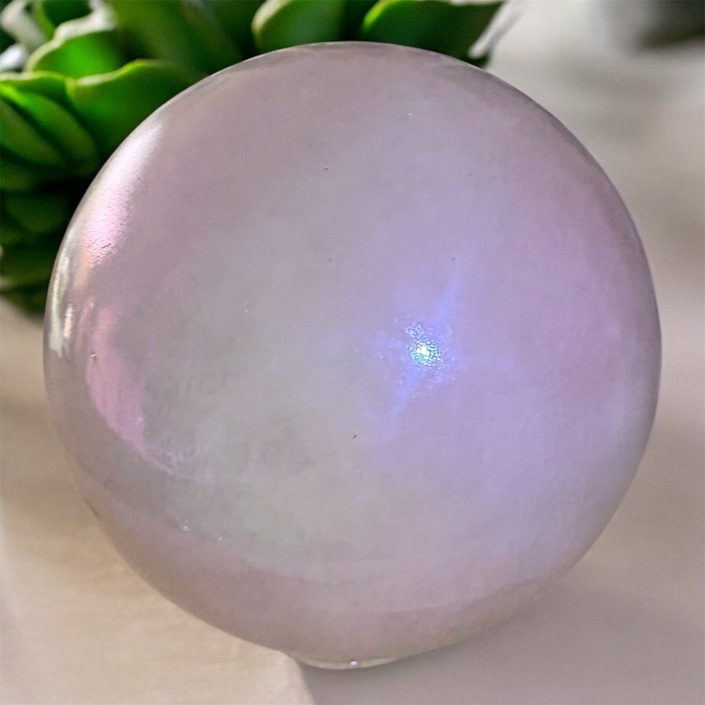 Rosenquarz mit Aura