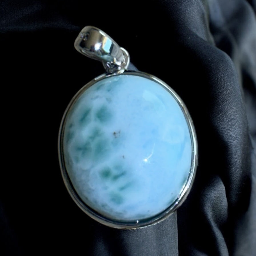 Larimar Anhänger aus 925er Silber