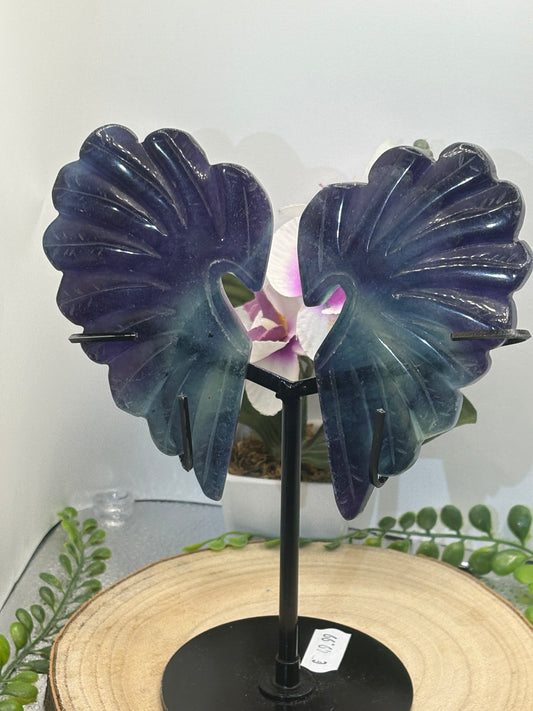 Engelsflügel aus Rosenquarz & Amethyst